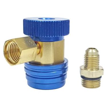 Imagem de Engate Rápido P/ Gás Baixa R134A 1/4" SAE Macho E 1/4" NPT Fêmea 80150