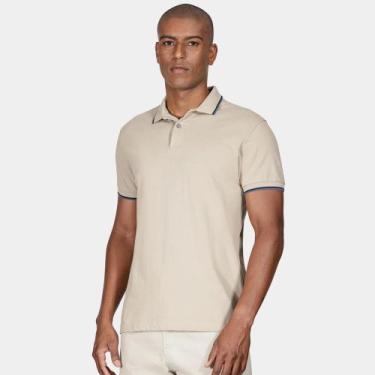 Imagem de Camisa Polo Aramis Basic 4 Frisos Ou25 Bege Masculino, G