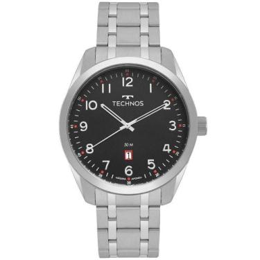 Imagem de Relógio Technos Masculino Casual Militar Prata 2115MSAS/1P