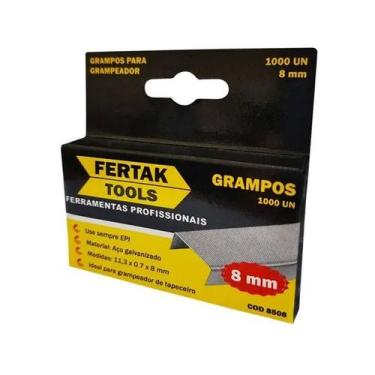 Imagem de Grampo para Grampeador Tapeceiro 6mm Fertak 1000 Pçs