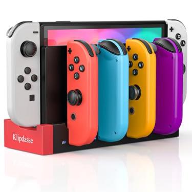Imagem de Switch Charger Dock for Nintendo Switch/OLED, Charging Dock for Joy-Con Controller, wit...
