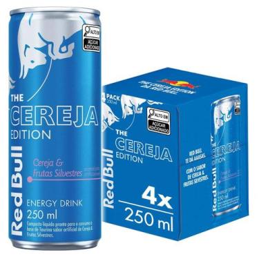 Imagem de Red Bull Energético Cereja e Frutas Silvestres 250ml 4 latas, 4, Cerej