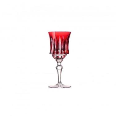 Imagem de Taça de Cristal Para Licor Cristal Lapidado 66 Vermelho Mozart