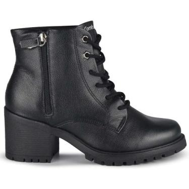 Imagem de Coturno Comfortflex Feminino 2477303, 36, Preto