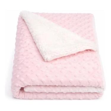 Imagem de Manta Pipoquinha Forrada Quentinha Para Bebe Inverno Flobaby - Genéric