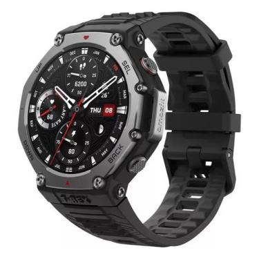 Imagem de Smartwatch Amazfit T-Rex 3 Onyx Preto GPS Resistente Militar MIL-STD