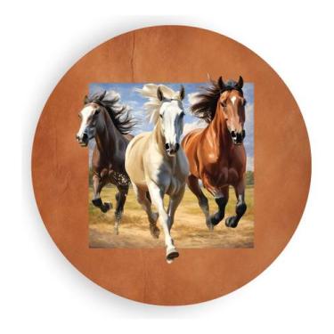 Imagem de Painel De Festa Tema Cavalo Rural Roça Sertanejo Redondo 1,5 - Efect, 
