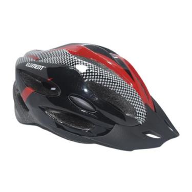 Imagem de Capacete Ciclismo Element DG-013 C/ Led Adulto Grande Vermelho