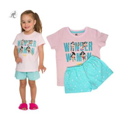 Imagem de Pijama Bebê Menina Mulher Maravilha Algodão 6039 - Evanilda Pijamas, 2