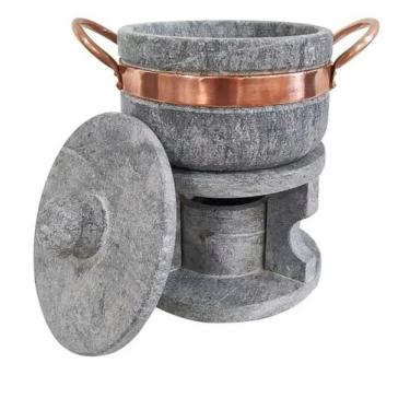 Imagem de Fondue Panela em Pedra Sabão Capacidade 1.5 lts