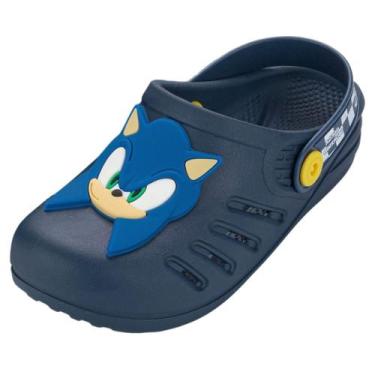 Imagem de Babuche Infantil Menino Ajustável Confortável Sonic Ready - Grendene K