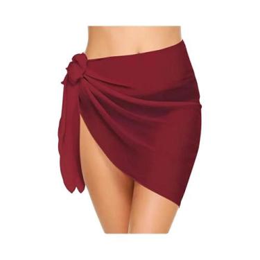 Imagem de Saia Sarong de Chiffon para Praia - Curta, Transparente e Ideal como C