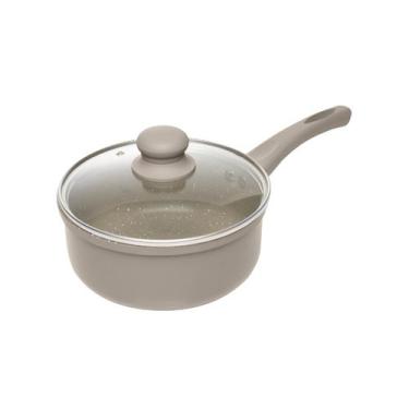 Imagem de Panela de Indução Alumínio Revestimento Cerâmico Granito Chef Taupe 16