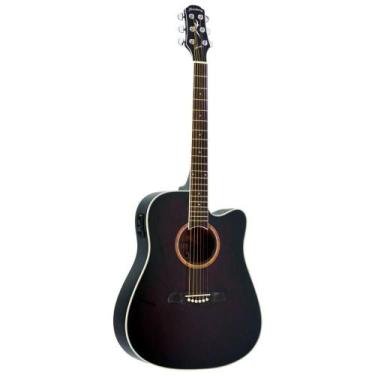 Imagem de Violão Strinberg London LE30C vinho eletroacústico aço