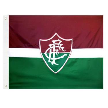 Imagem de Bandeira Oficial do Fluminense 128 x 90 cm - 2 panos - JC Flamulas