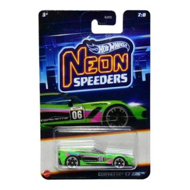 Imagem de Hot wheels - neon speeders - 2024  - corvette c7 206 - 7/8