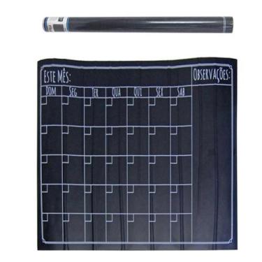Imagem de Lousa Planner Adesiva Calendário Mensal Semanal Planejamento Tarefas Q