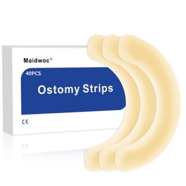 Imagem de 40 Unidades de Tiras Elásticas para Barreira de Ostomia, Hidrocoloide 