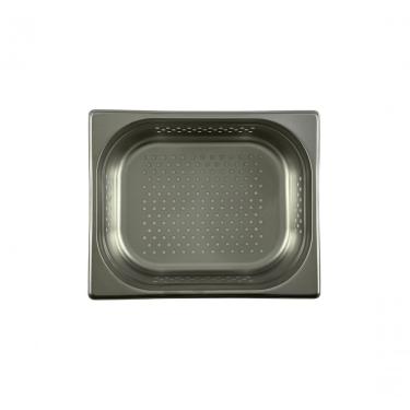 Imagem de Cuba Gastronômica GN 1-2 100MM Perfurada Drenagem Eficiente Aço Inox Resistente à Corrosão Inox Platinox