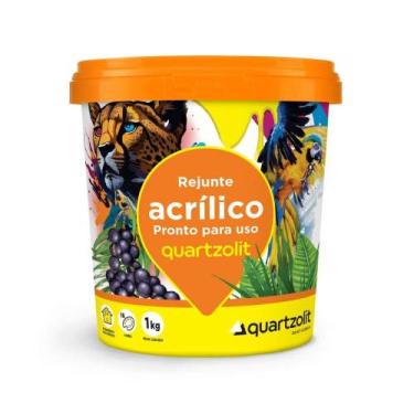 Imagem de Rejunte Acrílico Quartzolit 1Kg, BRANCO
