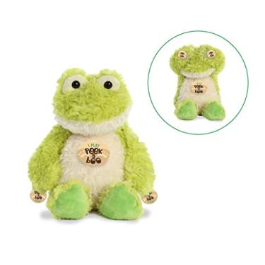Imagem de Linda Pelúcia Sapo Peek A Boo Brincar De Esconder 30cms Da Aurora