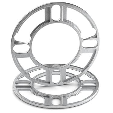 Imagem de White Knight Wheel Accessories Espaçador universal de roda de liga de alumínio 606-2, 4 e 5 parafusos, (pacote com 2), 5 mm