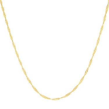 Imagem de Corrente fio cingapura rommanel folheada. med 50 cm