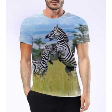 Imagem de Camisa Camiseta Zebra Animal África Preto E Branco Hd 7 - Estilo Krake