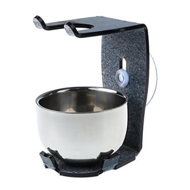 Imagem de SDENSHI Conjunto de tigelas de suporte universal para barbear - 2 em 1 - sucção de parede ou suporte livre - para