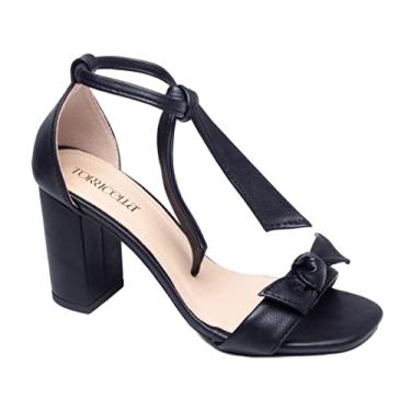 Imagem de Sandália Saltinho Feminino Festa Formatura Torricella Cor:Preto;Tamanho:39