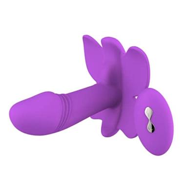 Imagem de Vibrador de Borboleta Brinquedo Sexual 10 Velocidades Controle Remoto Sem Fio Estimulador Ponto G & Clitóris Zatla (Roxo)