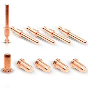 Imagem de WeldingStop 9-0094 9-0096 SL40 ponta de eletrodo de plasma para tocha Thermal Dynamics Cutmaster 42/12+ cortador de plasma SL40 consumíveis de tocha de plasma 10 peças