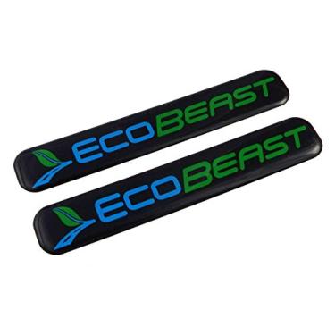 Imagem de Adesivos de motociclista EcoBeast com decalque redomado preto para carro 12,7 cm x 1,27 cm 2 peças.