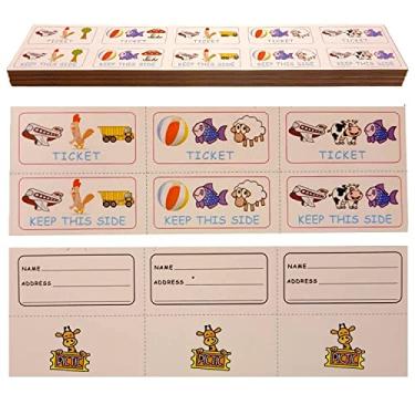 Imagem de PicTic - 250 Bilhetes de Sorteio para Crianças: Imagens em vez de Números, Ótimo para Escolas e Eventos