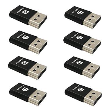 Imagem de FUERAN DP - Emulador de Display DisplayPort EDID Plugue emulador (porta de exibição, compatível Headless 2560x1600@60Hz-3840x2160@17Hz) 8Pack