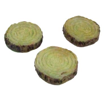 Imagem de Treasure Gurus 3pc Miniature Glow Dark Log Slice Step Set Fairy Garden Landscape Accessory Outdoor Dollhouse Decor