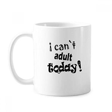 Imagem de English Word Design Adulto Today Caneca Cerâmica Café Porcelana Copos de Mesa