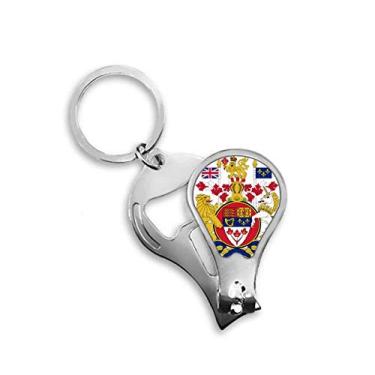 Imagem de Chaveiro abridor de unhas do Canadá National Emblem Country cortador de unhas