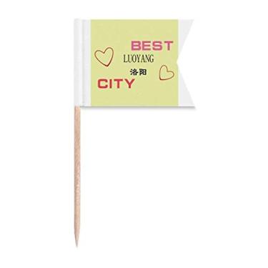 Imagem de Old City Luoyang Art Deco Presente Fashion Palito Bandeiras Marcação para Bolo Festa Prato de Queijo