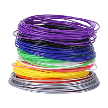Imagem de Recargas de filamento PCL de caneta 3D de 10 cores, cada cor de 4,1 m, diâmetro de alta precisão de 1,75 mm, impressão em baixa temperatura