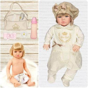 Boneca Bebe Isabela Rosa De Menina Com Roupa De Luxo Morena - Cegonha  Reborn Dolls - Boneca Reborn - Magazine Luiza