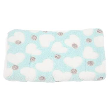 Imagem de OKJHFD Tapete de cama de cobaia coelho cama quente hamster roupa de cama de inverno quente hamster almofada para coelho hamster esquilo ouriço chinchila, 4 cores, grande, pequeno(small-green)