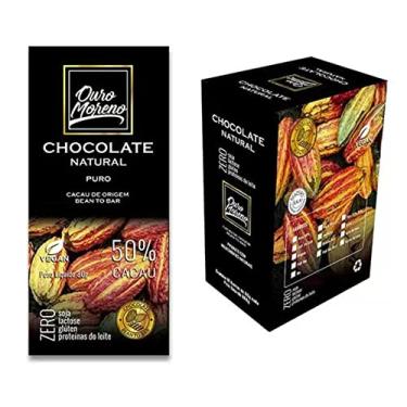Imagem de Chocolate 50% Cacau Ouro Moreno - Caixa com 10 unidades de 80g
