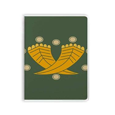 Imagem de Caderno de anotações de arte japonesa com capa de goma de ouro