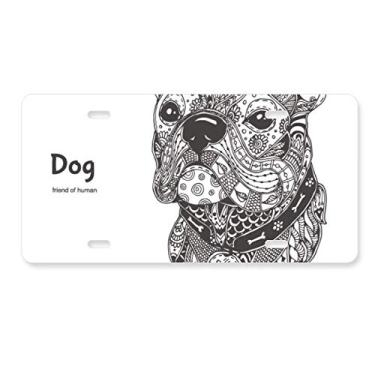Imagem de DIYthinker Paint Run Dog Friend Company placa de licença decoração aço inoxidável automóvel