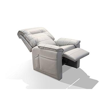 Imagem de Deguile Móveis Poltrona Reclinável - GOYA - Cadeira Reclinável Moderno - Madeira e Acrílico - Apoio de Braço e Pé - 96 cm (L) x 80 cm (P) x 16 cm (A) - Indoor - Relaxar