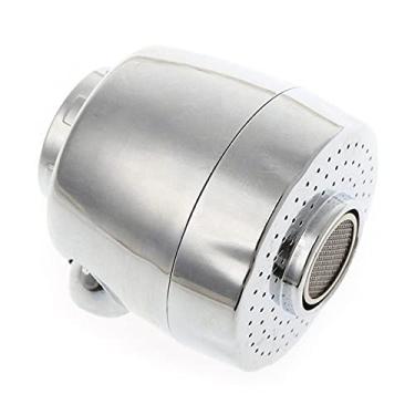 Imagem de Filtro de torneira economizadora de água 22 mm aerador de torneira borbulhador de dois modos preto/prata navio drop, prata