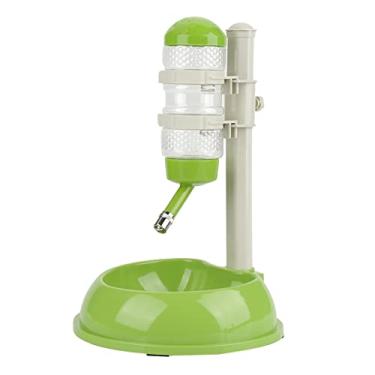 Imagem de Sluffs Pet Dog Cat Comedor Automático De água Para Comida, Garrafa, Tigela Para Cachorro Ajustável, Dispensador De Comida, Bebedouro Para Gatos Pequenos, Cães 500 ML(verde)