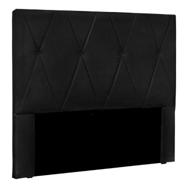 Imagem de Cabeceira Queen 1,60m Ávila Suede Preto - Pallazio