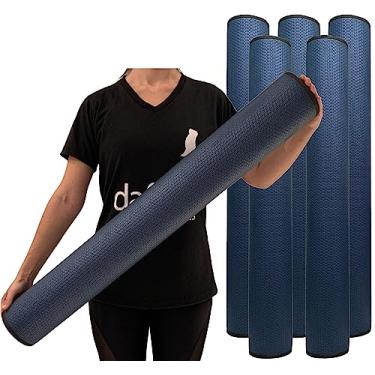 Imagem de KIt 5 Rolos Massagem Liberação Miofascial 90x12cm Azul Marinho DF1071 Dafoca Sports